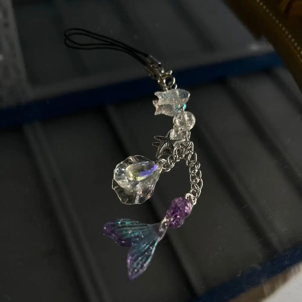 Y2K Fish Beaded Phone Charm