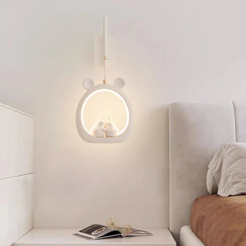 Cute Pear-Shaped Children’s Bedside Wall Lamp