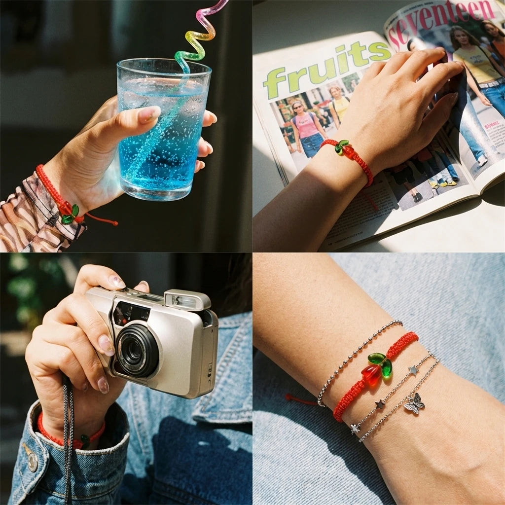 Colorful Flower Friendship Bracelet