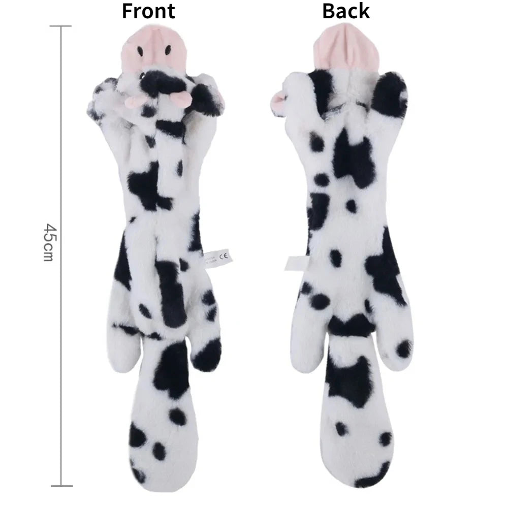 No-Stuffing Animal Squeaky & Crinkle Dog Toy