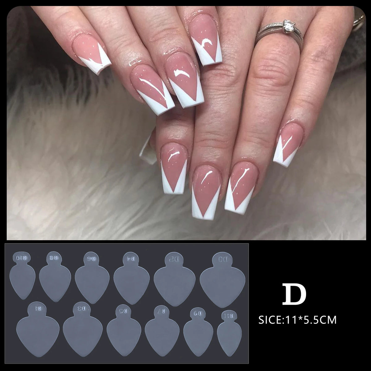 Full-Cover Acrylic Nail Extension Tips