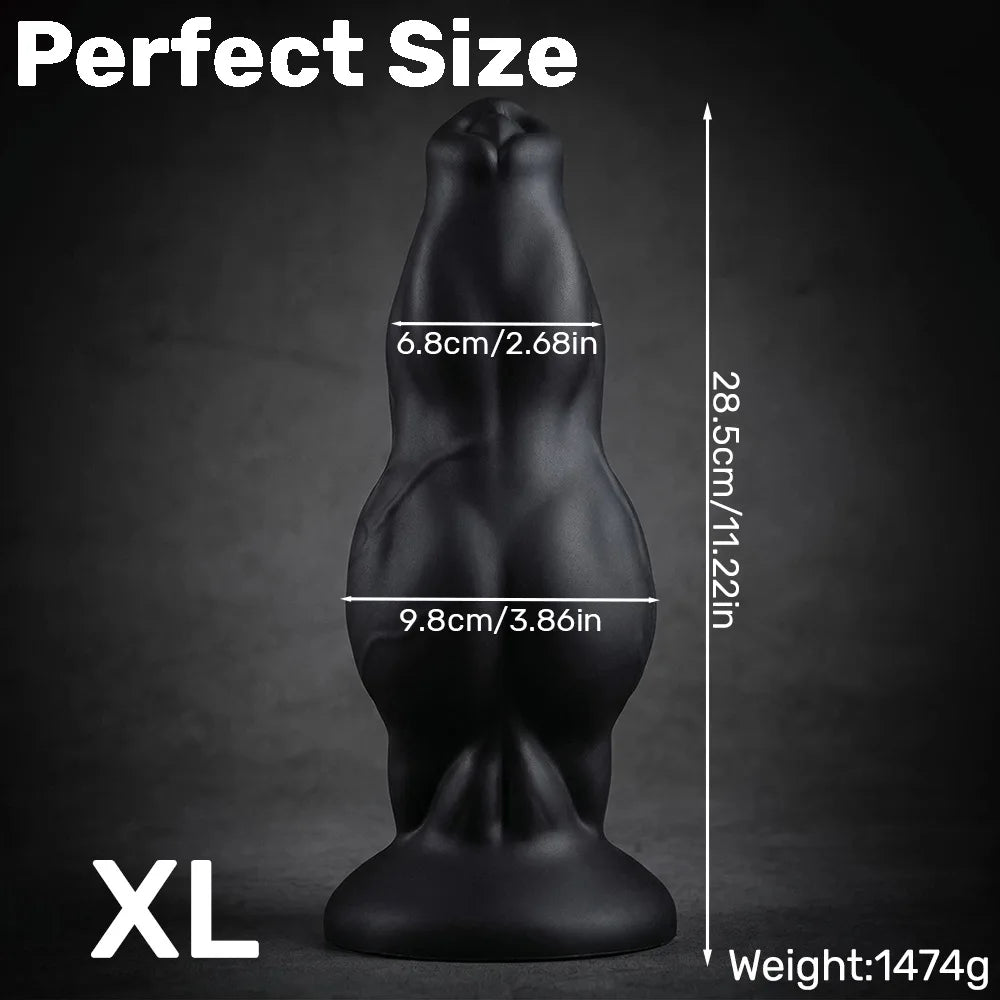 Silicone Animal-Style Strap-On Dildo