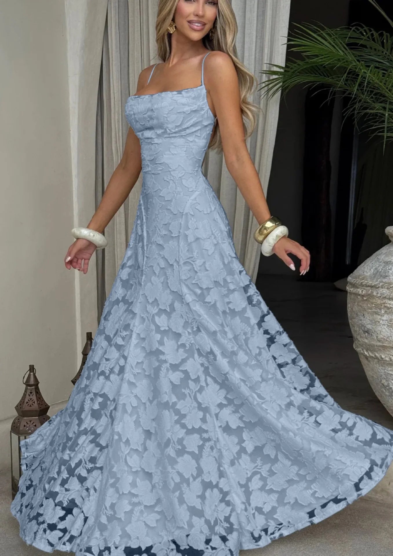 2025 New Sexy Strapless Fashion Elegant Long Floral Printed Dress Streetwear Backless Belted Slim Fit High Waist A- Line Dresses