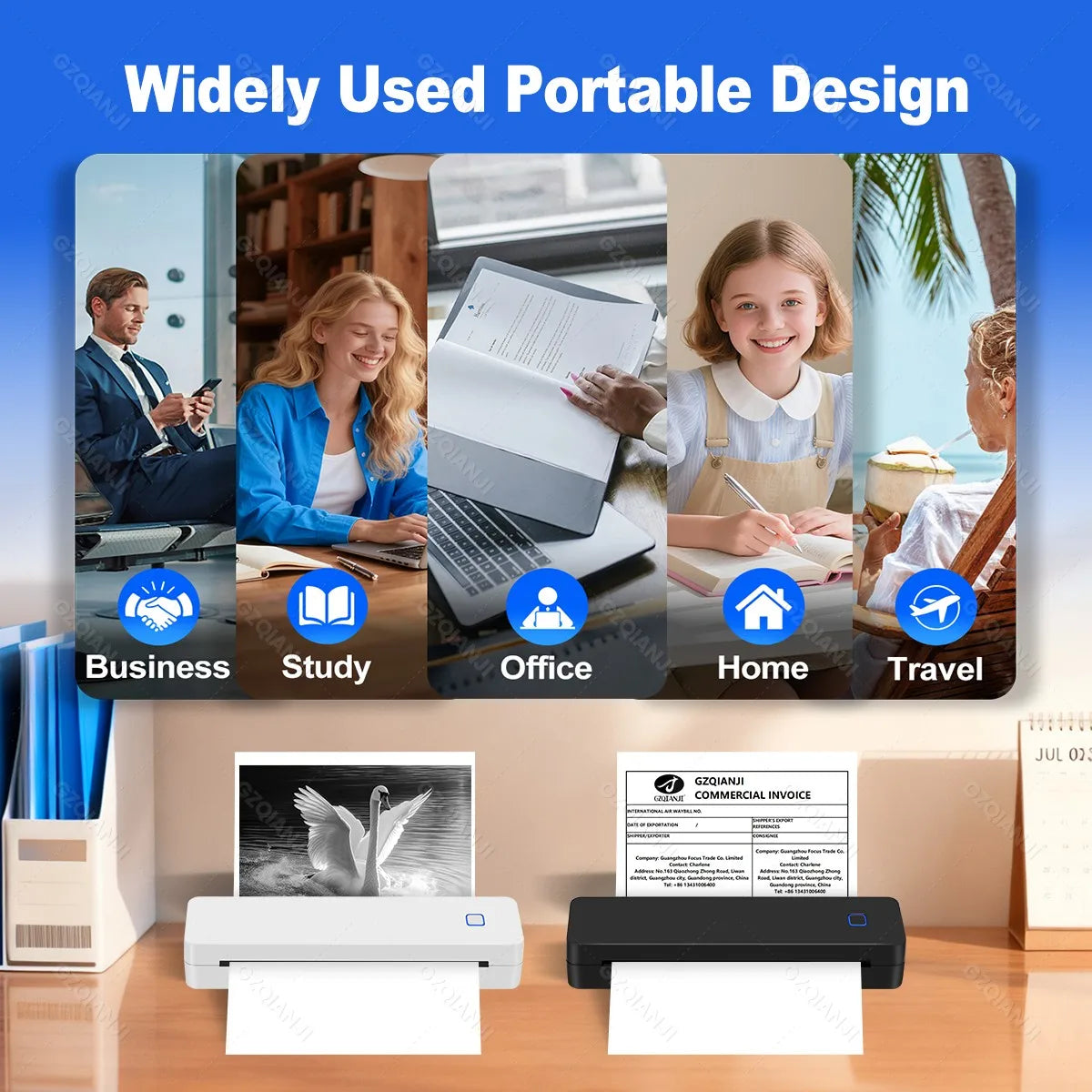 Portable A4 Bluetooth Thermal Printer