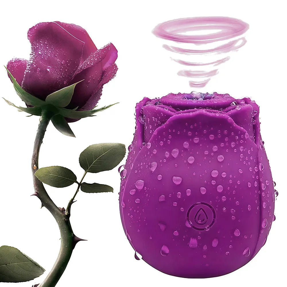 Rose Suction & Thrusting Vibrator for Women