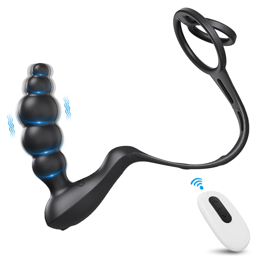Remote-Control Prostate Massager with Ring