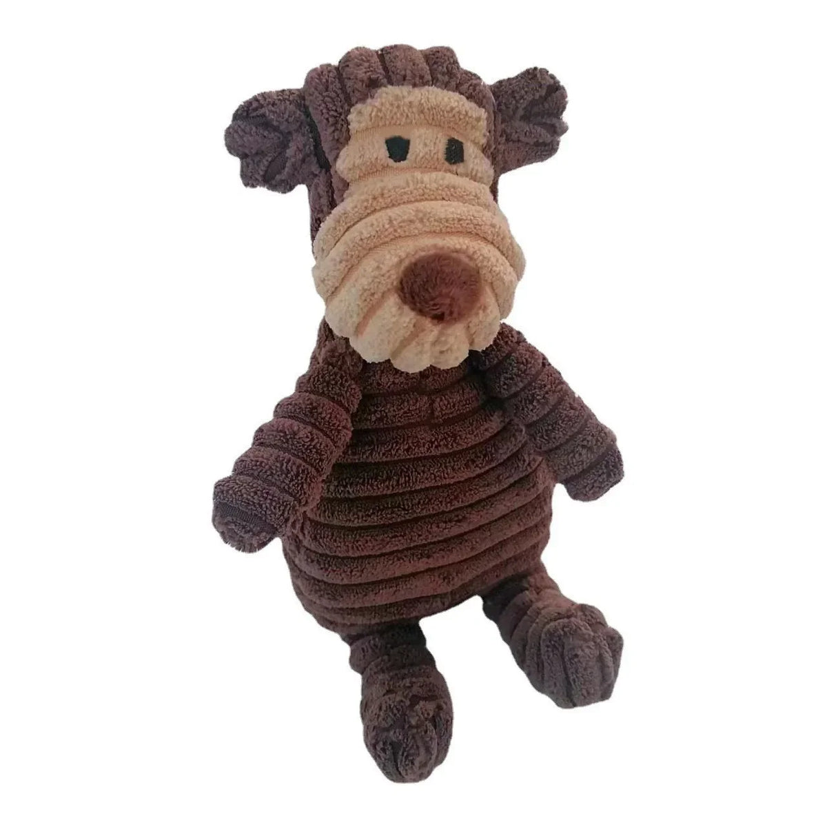 Corduroy Animal Squeaky Dog Toy
