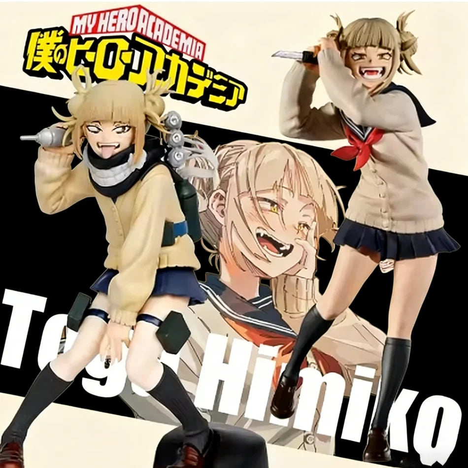 MHA Toga Himiko Anime Figurine - PVC Standing Action Model Doll for Boys And Girls Perfect Anime Collectible Gift for Fans