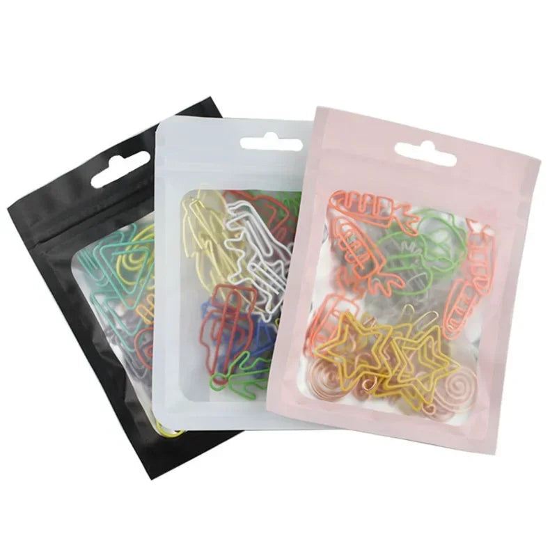 30-Piece Kawaii Paper Clip & Bookmark Set