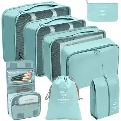 8-Piece Waterproof Travel Packing Cube Set