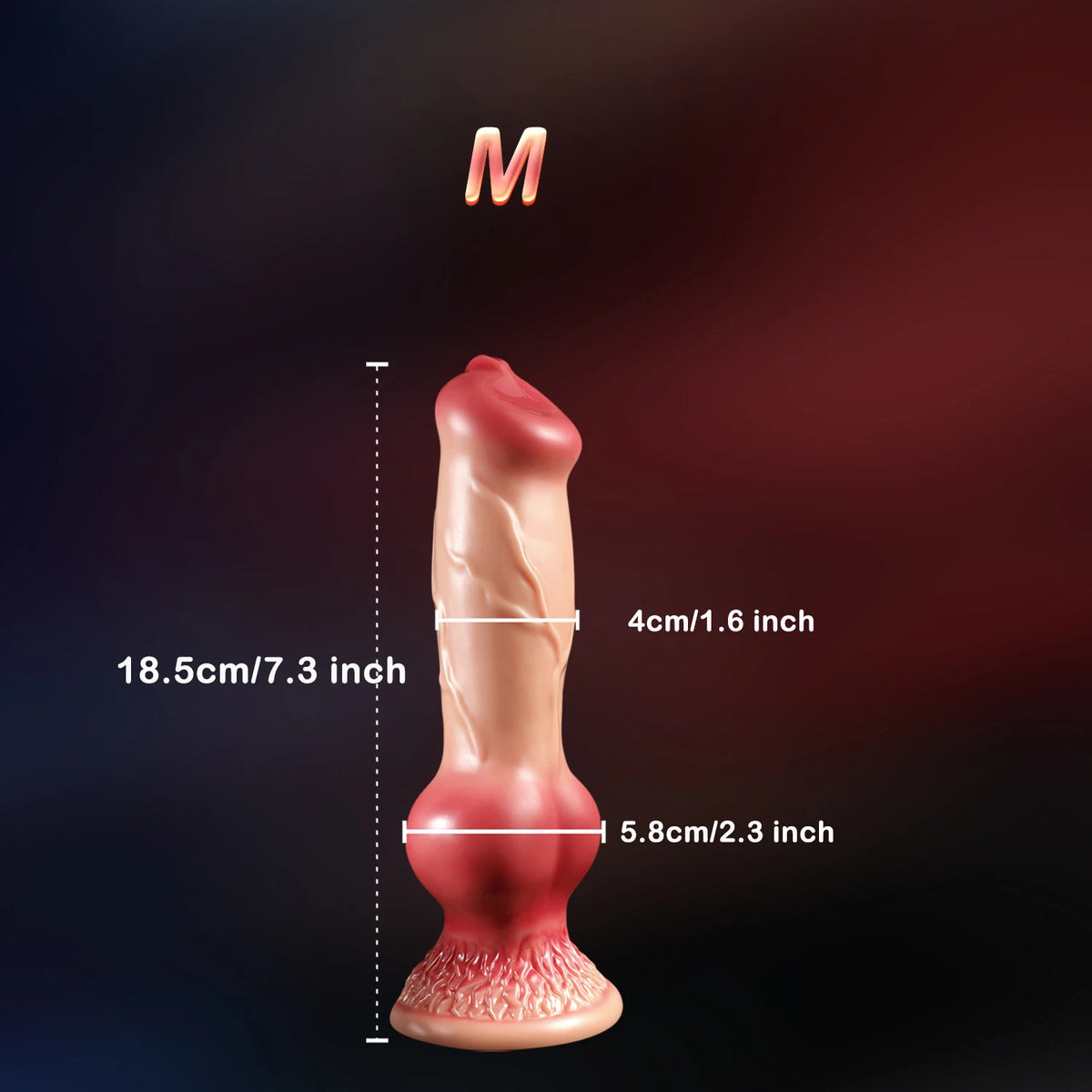 Animal-Style Dildo & Anal Plug with Suction Cup