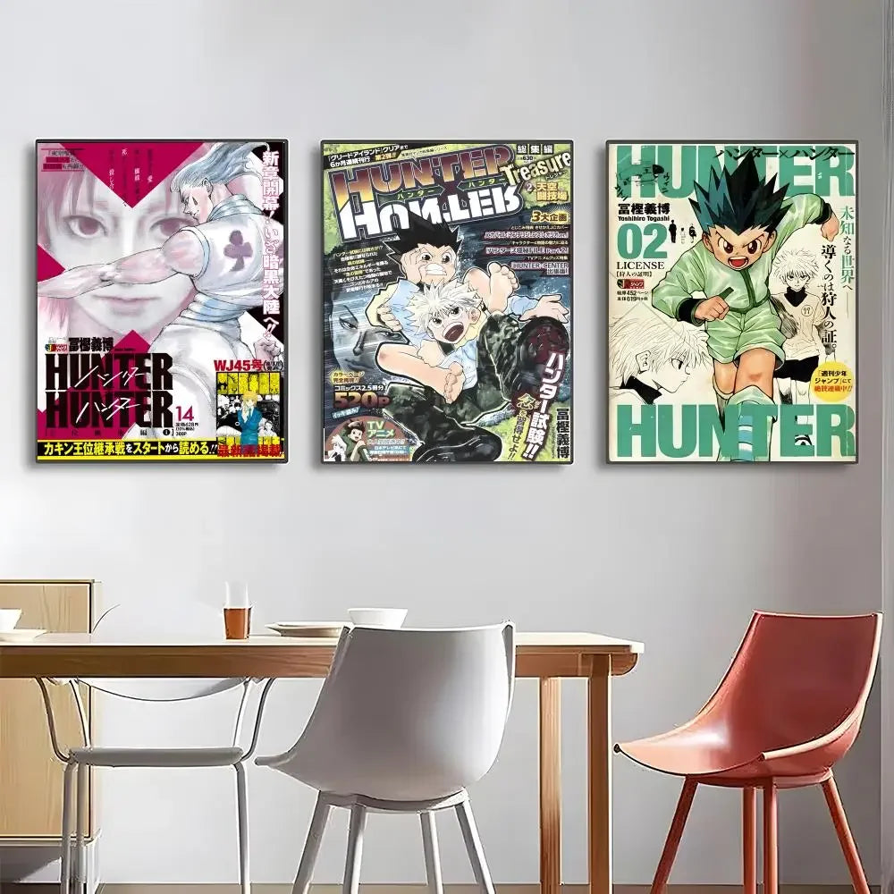 H-Hunter × Hunter Poster High-Definition Posters, Wall Art for Living Room and Home Decor.