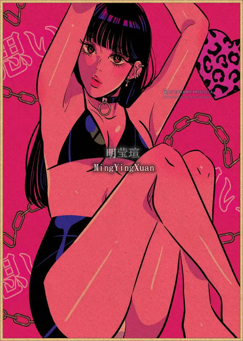 Japanese Anime 4K-Style Decorative Wall Poster