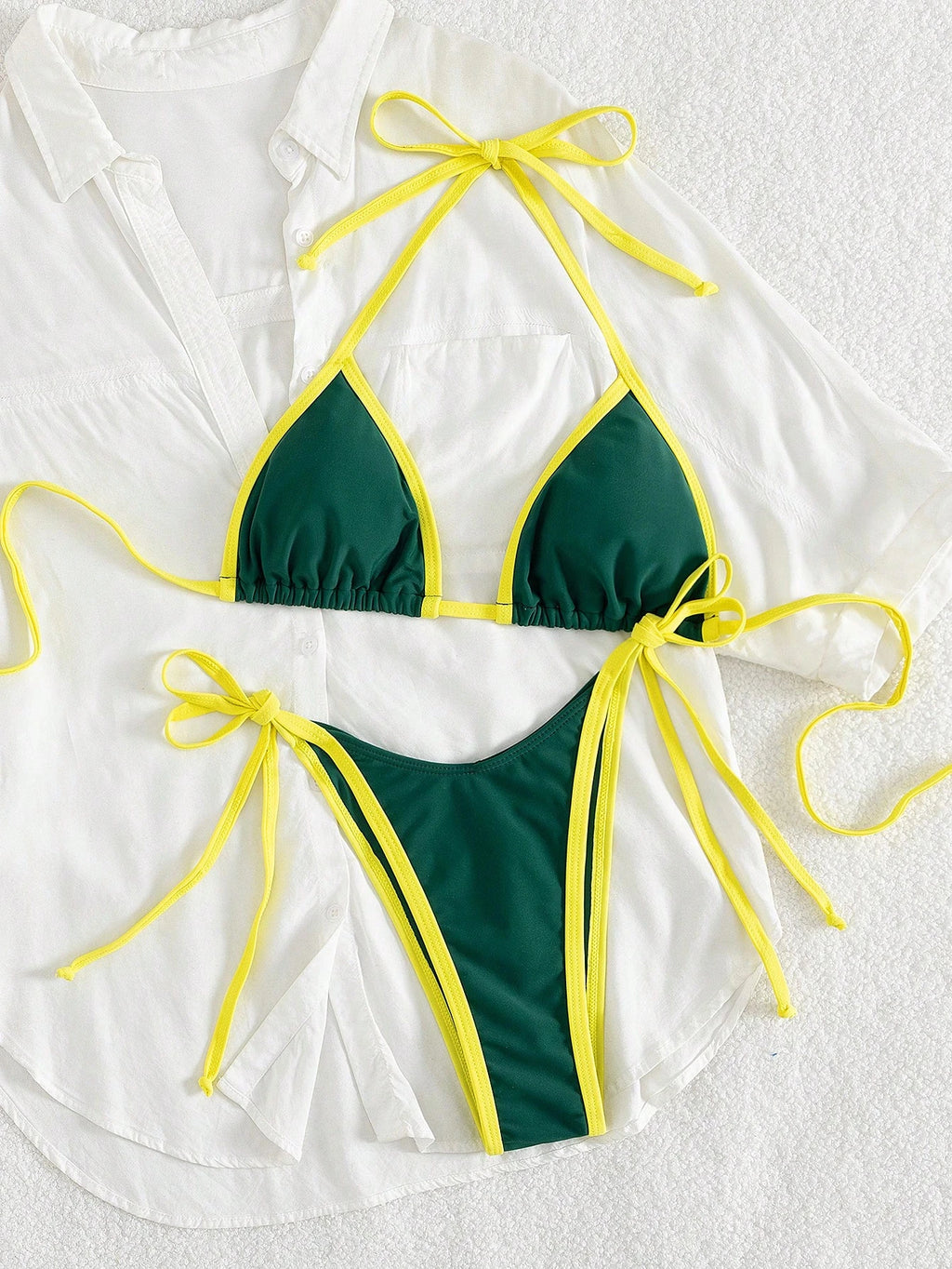 Sexy  Contrast Color Separates Micro Bikini 2026 Women's Swimsuit Female Swimwear Mini Thong Bikinis Set Two-piece Bathing Suit