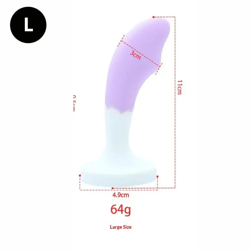 Silicone Anal Plug with Crystal Gem Base