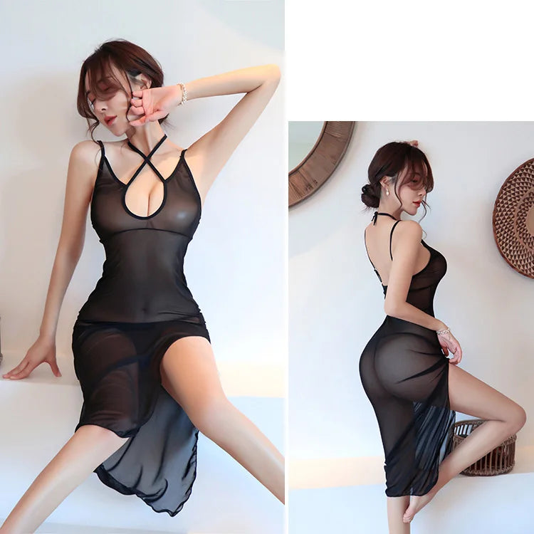 Women's Sheer Nightclub Maxi Dress