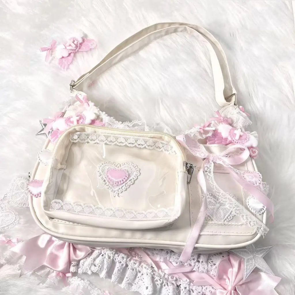 Bow Lace Transparent Ita Bag