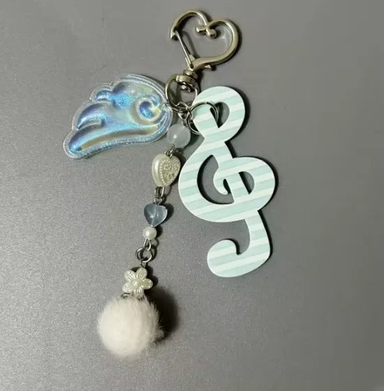 Musical Note & Heart Pendant Necklace