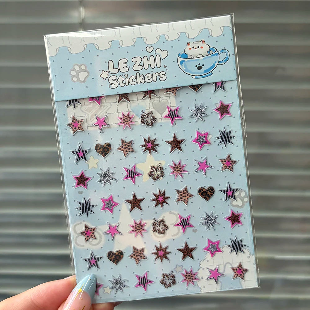 Tiny Strawberry & Floral Decorative Sticker Set