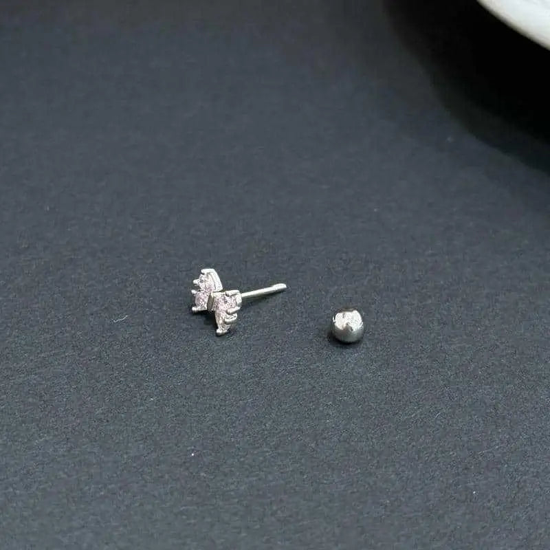 Mini Butterfly Bow Stud Earrings
