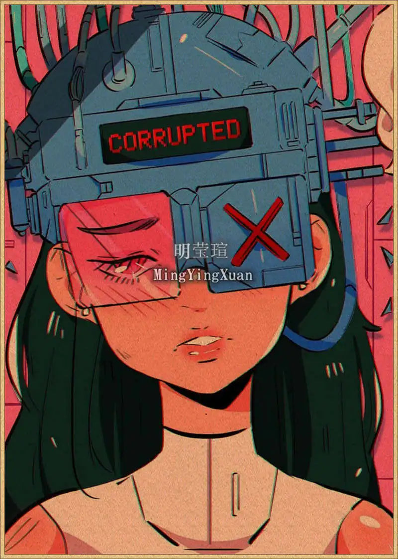 Japanese Anime 4K-Style Decorative Wall Poster