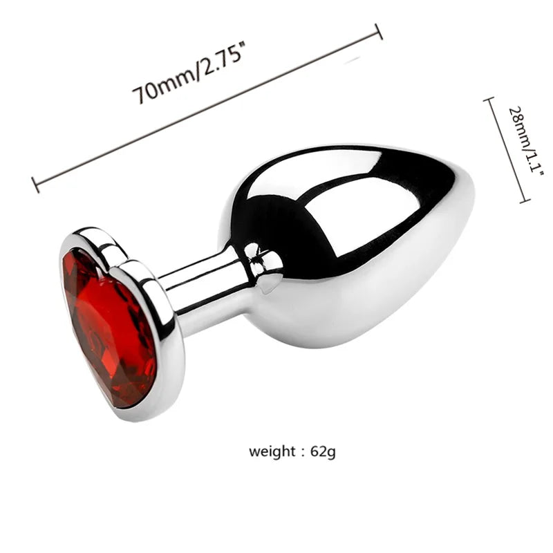 3-Size Metal Anal Plug Set – S/M/L