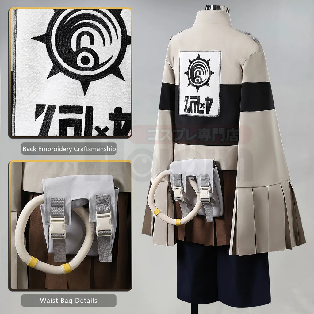 HOLOUN Gachiakuta Anime Tamsy Caines Cosplay Costume Convention Halloween Christmas Embroidery Jacket Shirt Pants Waist Bag