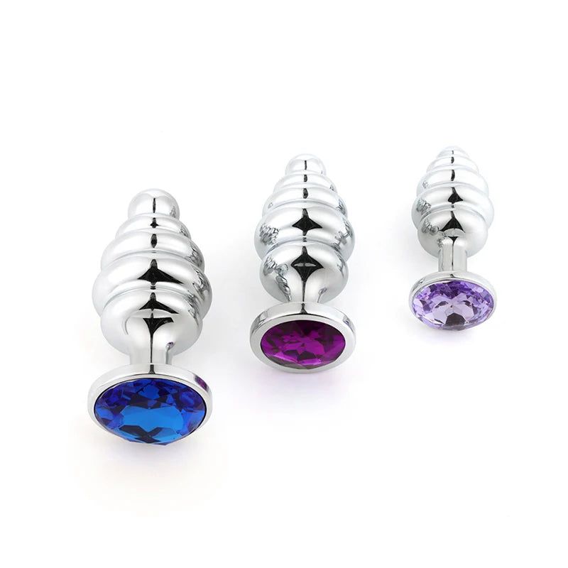 Crystal Stainless Steel Anal Plug