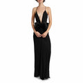 2025 Sexy Evening Dresses Spandex Sheath/Column Party Dress Black Spaghetti Strap Bow Backless Special Occasion Dress Long