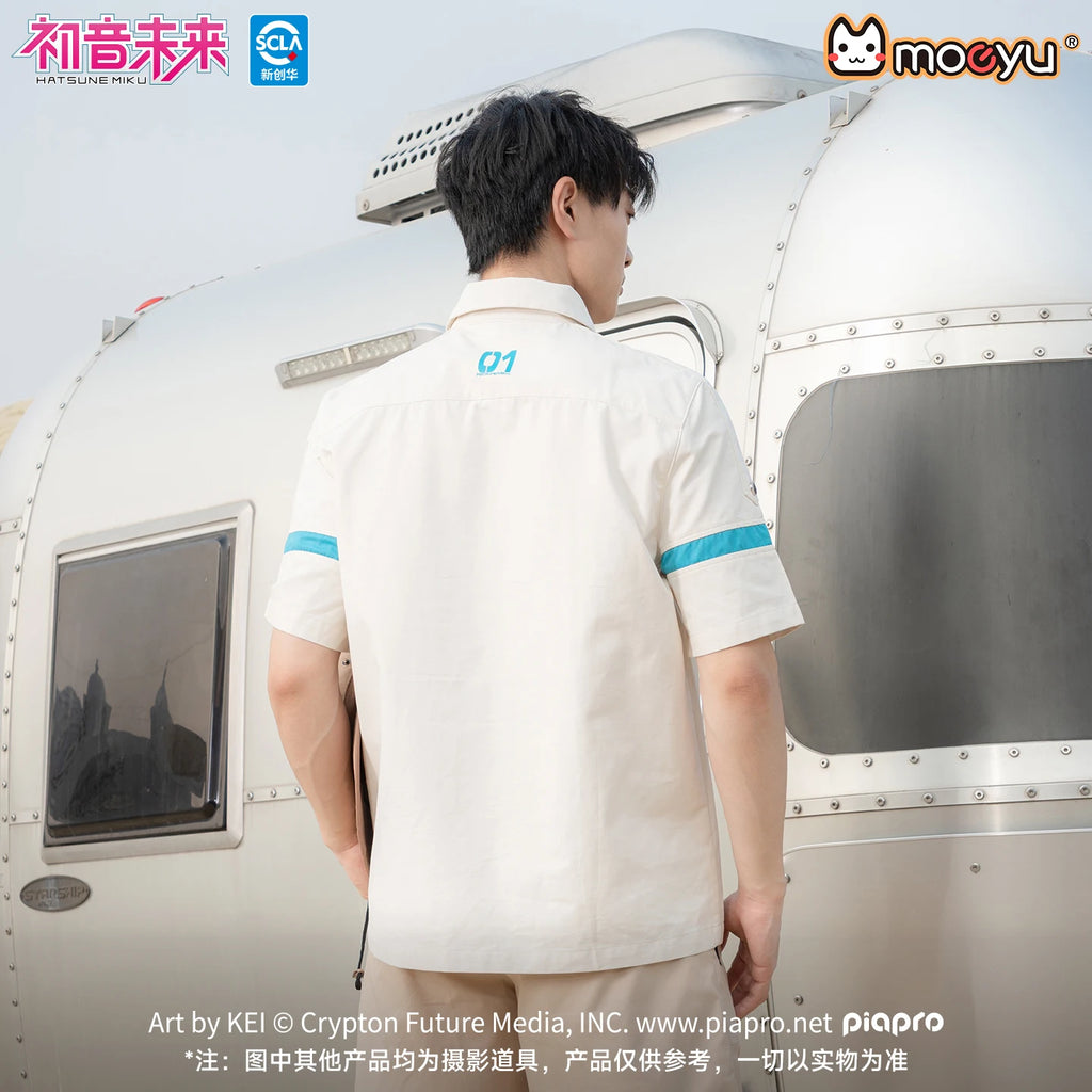 Original Moeyu Hatsune Miku Blouse Women Men's Shirt Top Tee Vocaloid Cosplay T Shirt Summer Casual Costume Anime Clothing