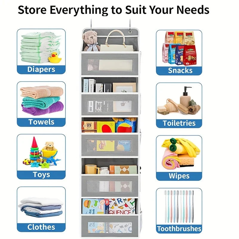 5-Shelf Over-Door Hanging Storage Organizer