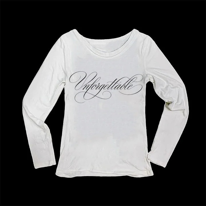 Gothic Grunge Y2K Slim-Fit Baby Tee