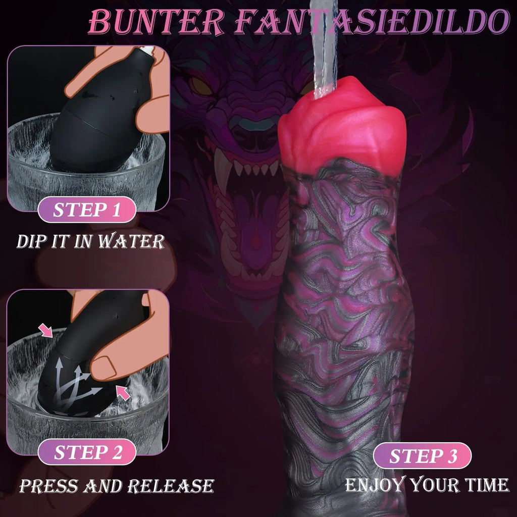Large Dog Knot Ejacultion Dildo With Sucker Spray Liquid Function Sex Toys For Women Men Couple Purple Silicone Squirting Penis