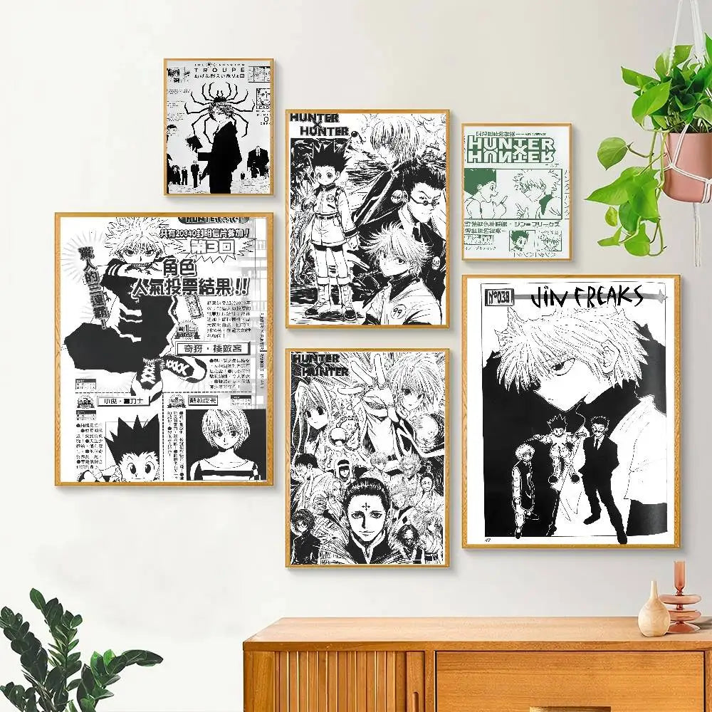 H-Hunter x hunter Paper Print Home Living Room Bedroom Entrance Bar Cafe Art Painting Decoration