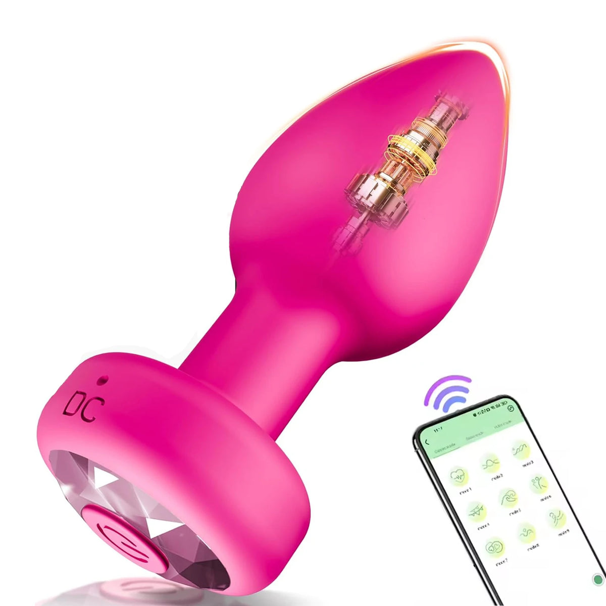 App & Remote-Control Vibrating Anal Plug – 10 Modes
