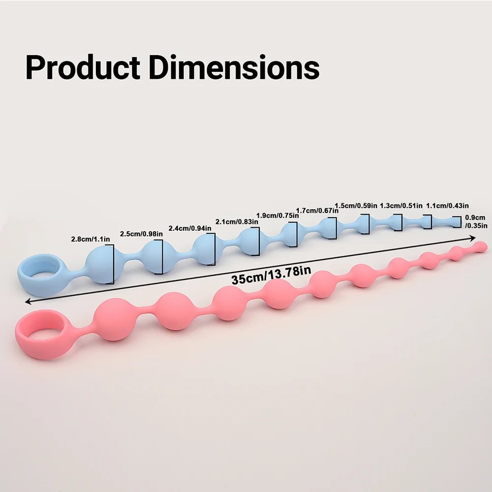 Graduated Silicone Anal Bead Chain
