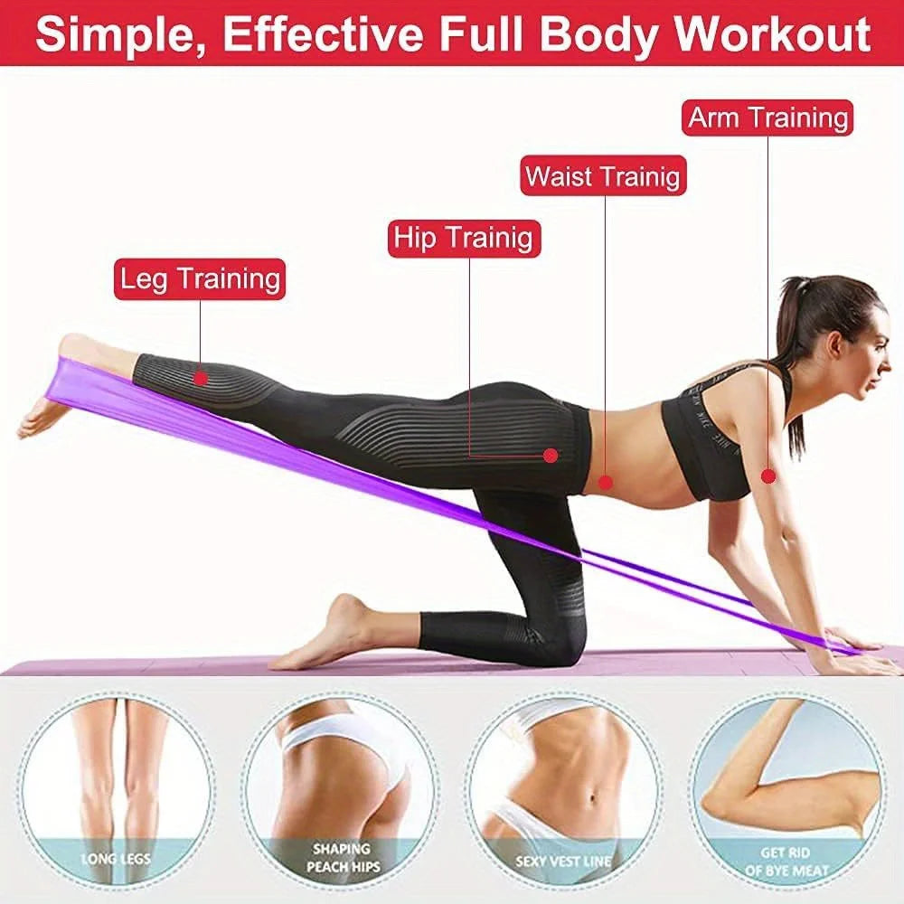 1/3pcs Resistance Bands for Men and Women - Elastic Exercise Straps with Stretchy Loops Ideal for Yoga Pilates Strength Training