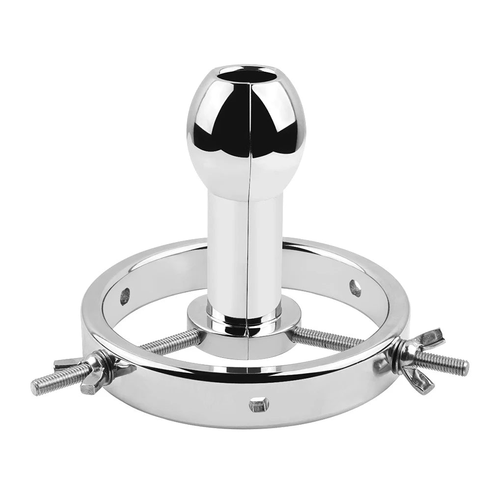 Adjustable Stainless Steel Hollow Tunnel Anal Plug
