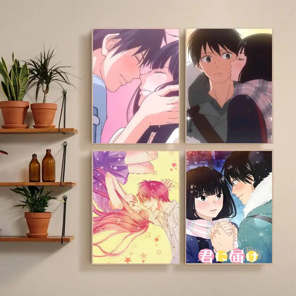 Kimi Ni Todoke Self-Adhesive Waterproof Manga Poster