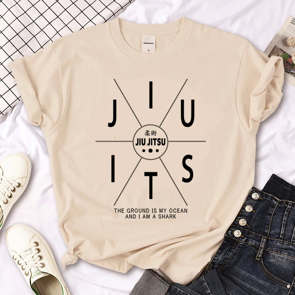 Jiu Jitsu t-shirts women streetwear t-shirts female funny graphic clothes