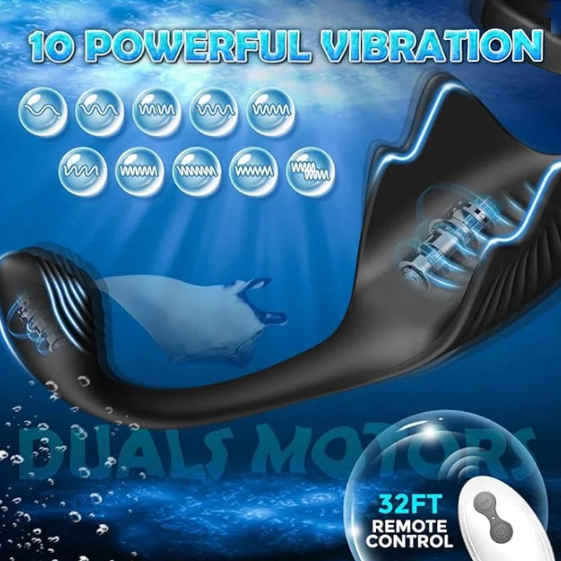 App-Control Prostate Massager with Ring