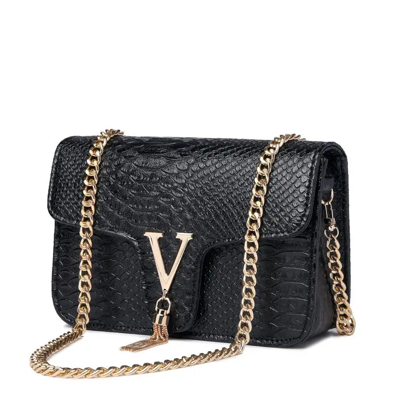 Y2K V-Chain Crossbody Bag