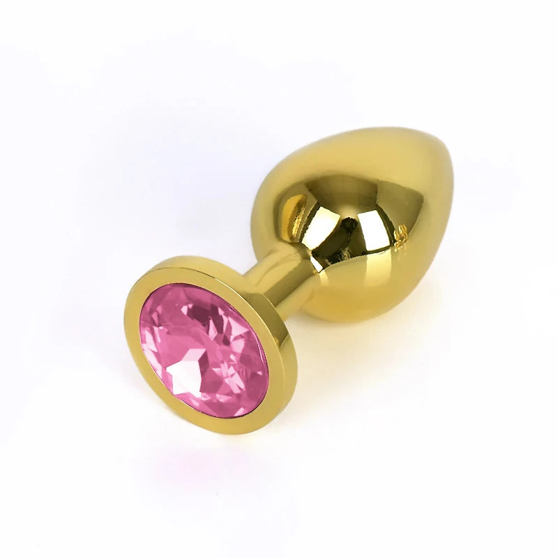 3-Piece Diamond-Base Metal Anal Plug Set