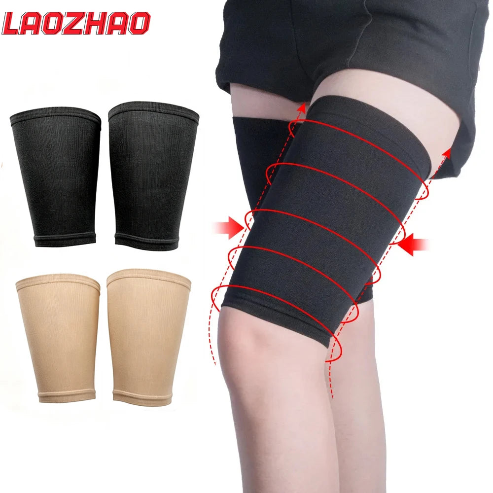 Thigh Compression Sleeves - Unisex Hamstring Compression Sleeve for Quad & Groin Pain, Thigh Brace & Wrap for Running, Sports