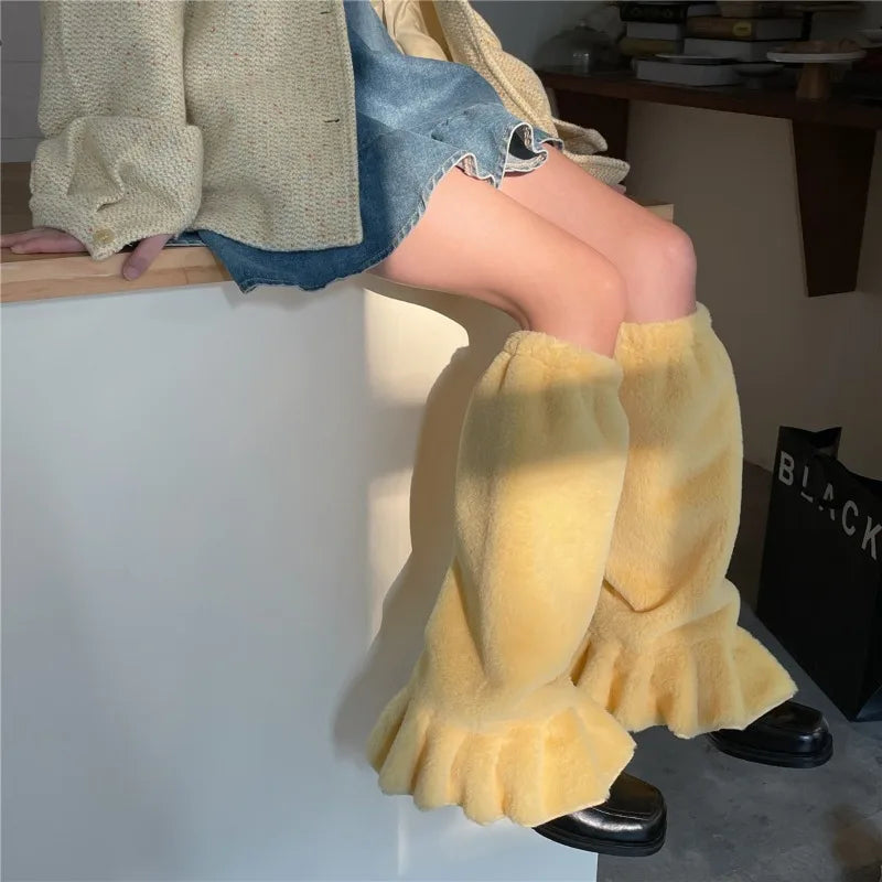 Furry Kawaii Lolita Winter Leg Warmers