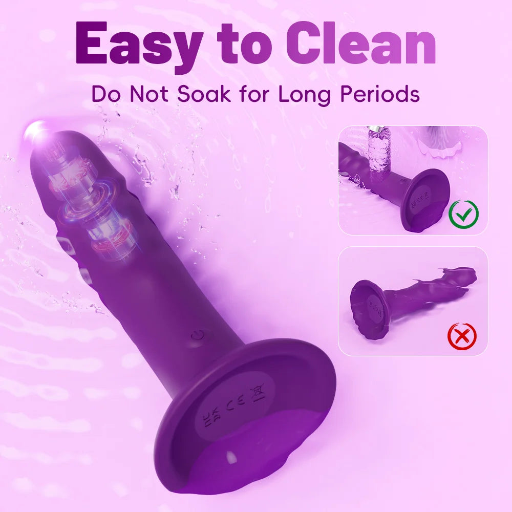 App-Controlled Thrusting Vibrating Anal Plug