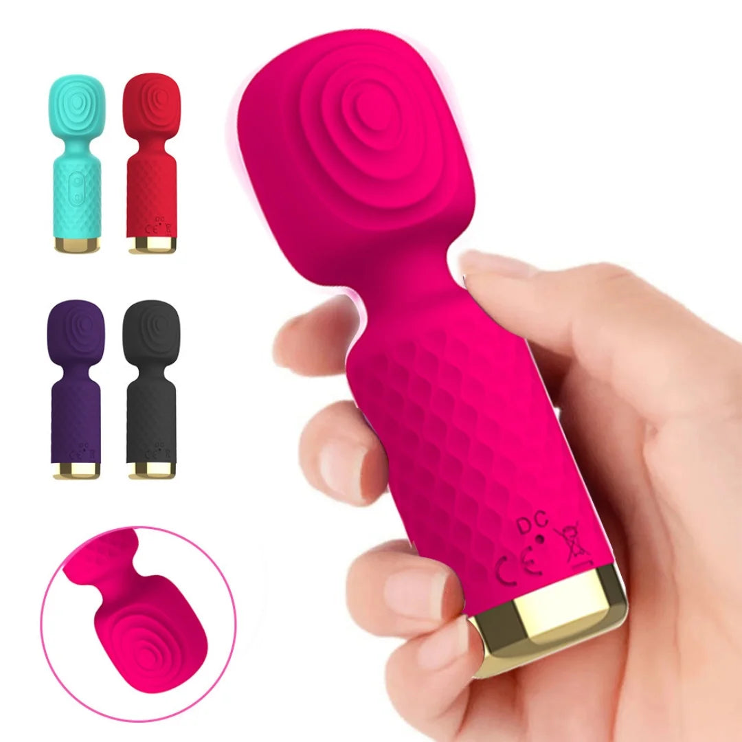 Rechargeable Mini Quiet Wand Vibrator