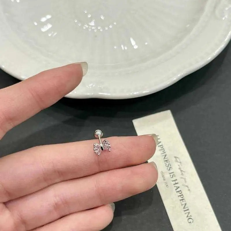 Mini Butterfly Bow Stud Earrings