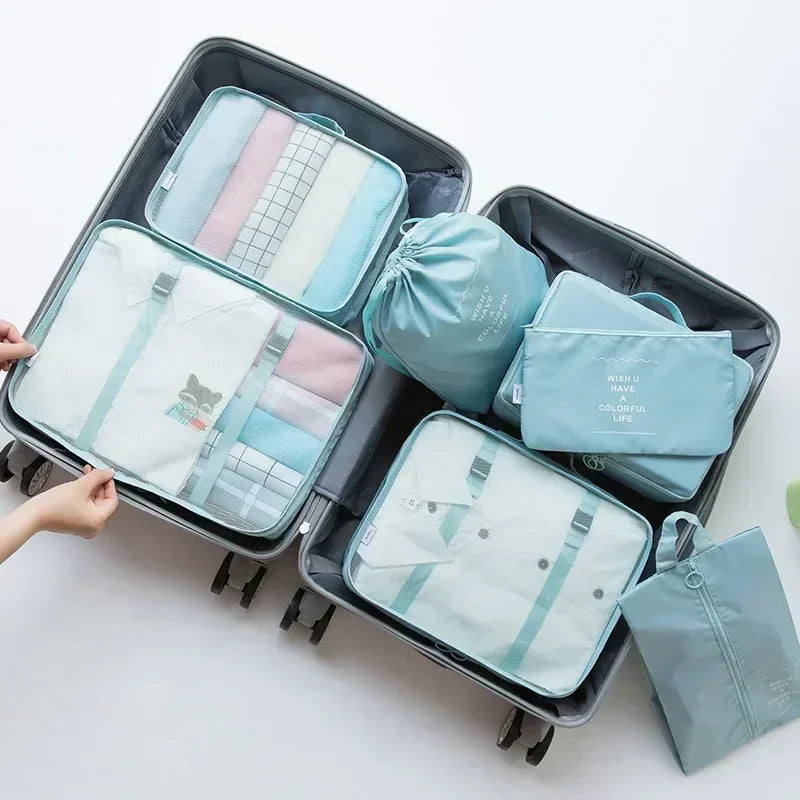 7-Piece Travel Luggage Organizer Set