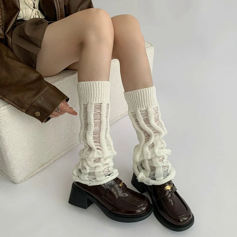 Gothic Flared Y2K Slouch Leg Warmers